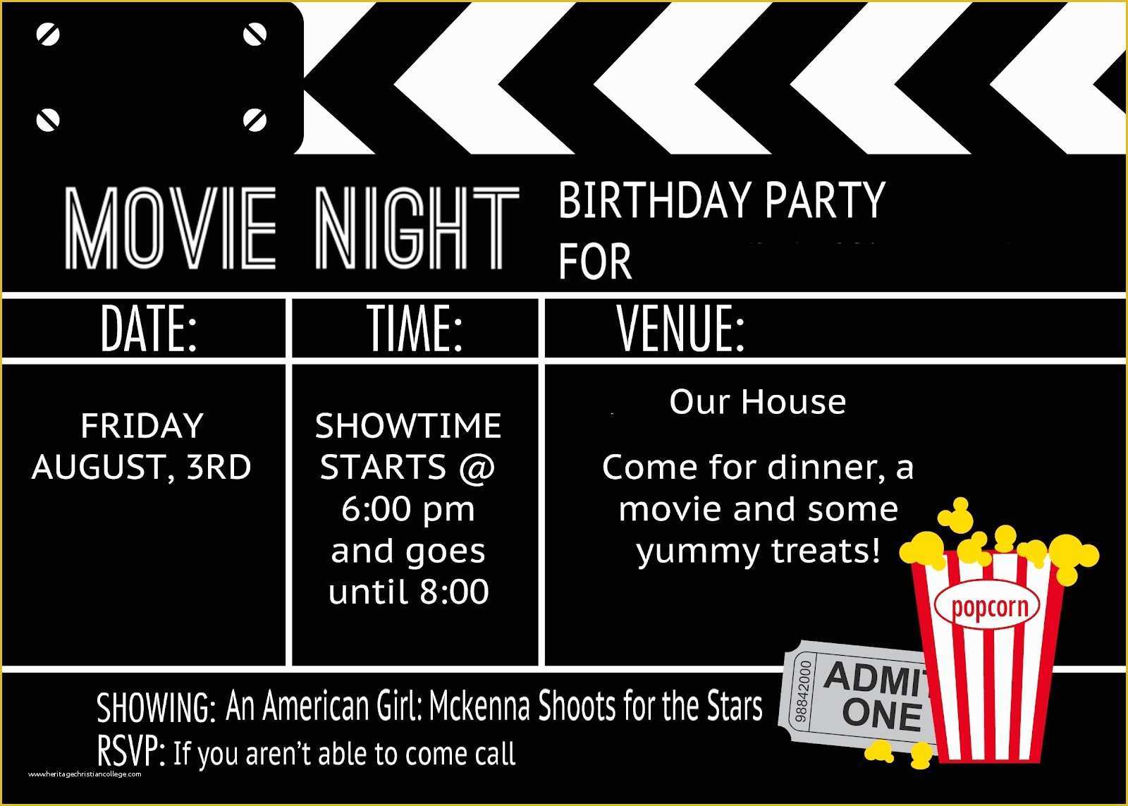 Free Movie Ticket Template Of Movie Ticket Invitation Template Free Printable