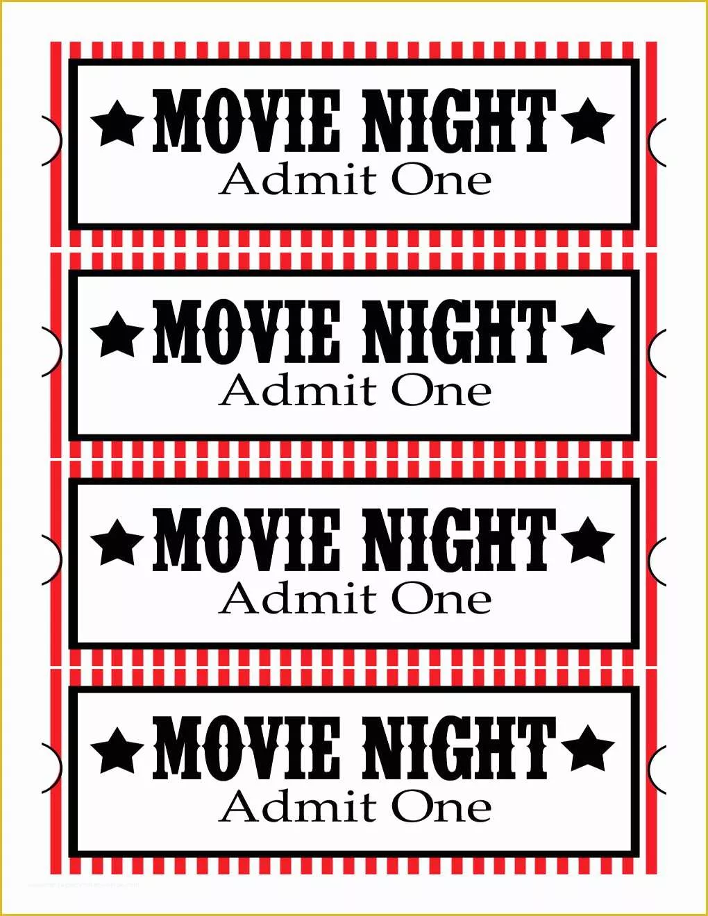 Free Movie Ticket Template Of Sweet Daisy Designs Free Printables Home Movie theatre Night