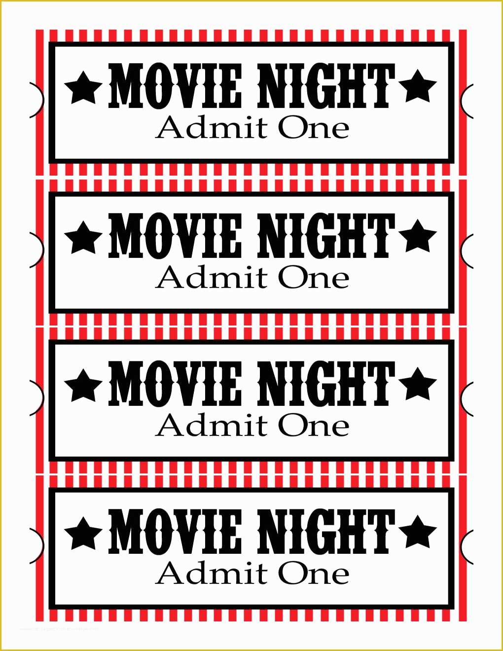 Free Movie Ticket Template Of Make Your Own Movie Night Tickets Heritagechristiancollege