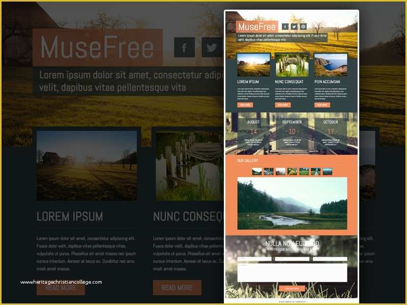 Free Muse Templates Of 25 Free Muse Templates – Creative Website themes and