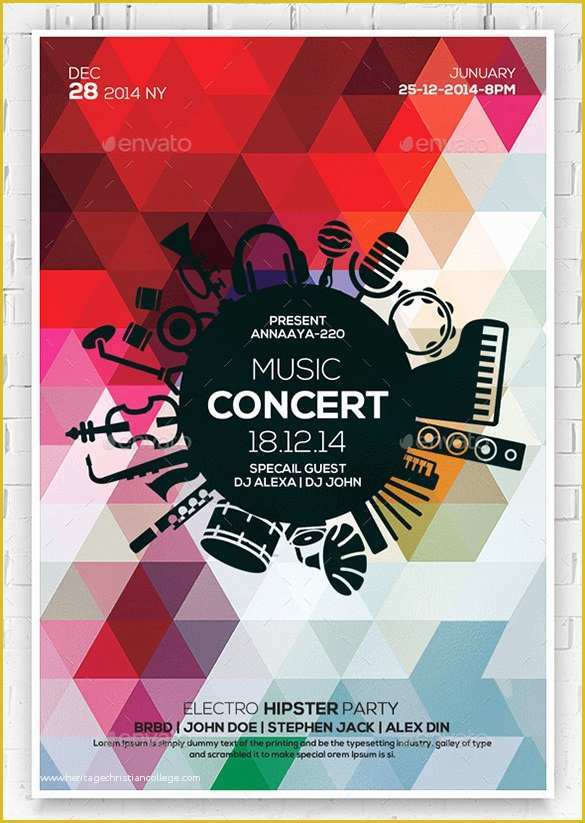 Free Music event Flyer Templates Of 31 Music Flyer Templates – Free Psd Eps Ai Indesign