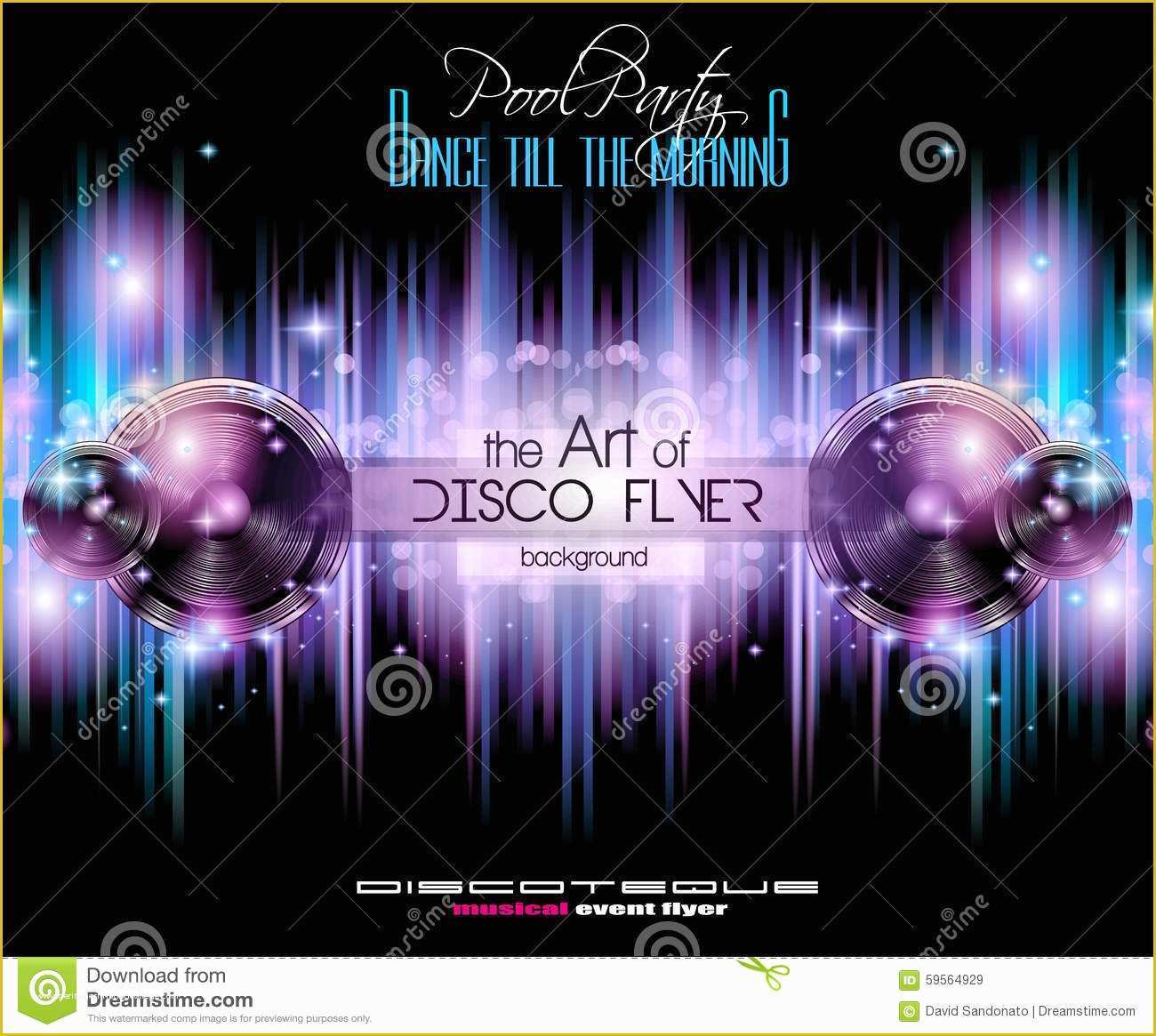 Free Music event Flyer Templates Of Disco Club Flyer Template for Your Music Nights event