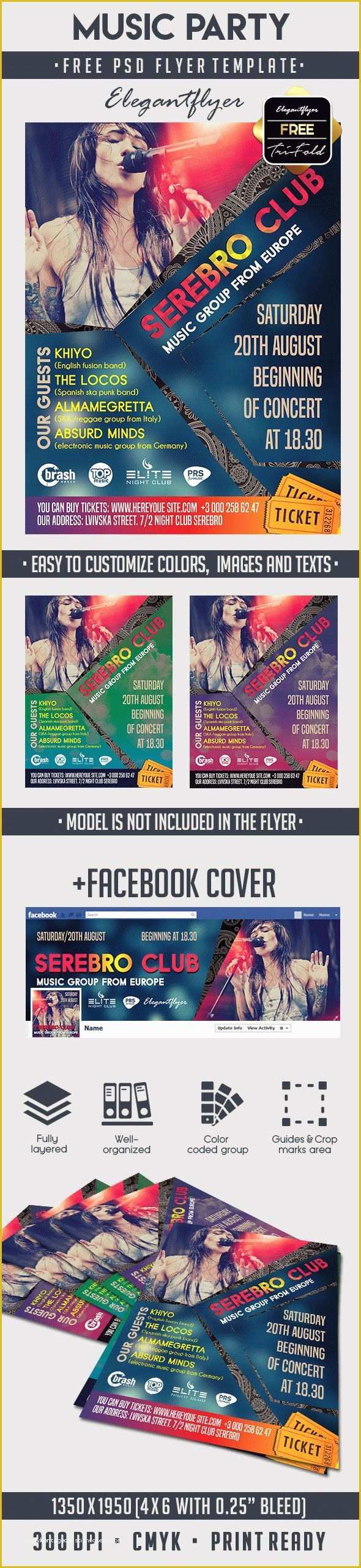 Free Music event Flyer Templates Of Music Party – Free Psd Flyer Template – by Elegantflyer