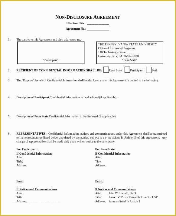 Free Nda Template Of 18 Non Disclosure Agreement Templates Free Pdf Word formats