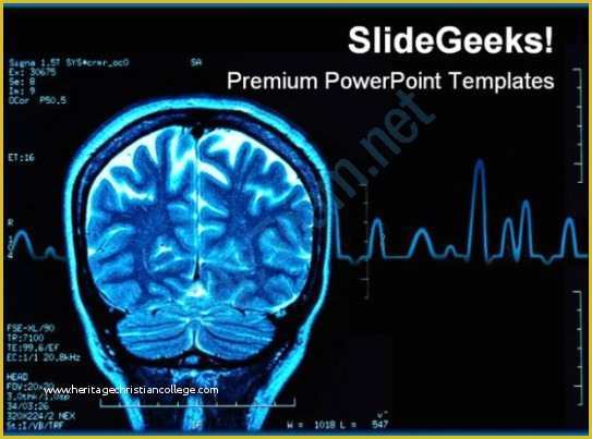 Free Neurology Powerpoint Templates Of Brain Mri Medical Powerpoint Template 0610