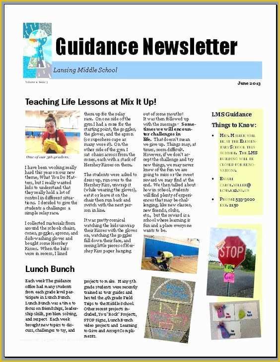 Free Newsletter Templates for School Counselors Of Download Free Guidance and Counselling Program In Schools