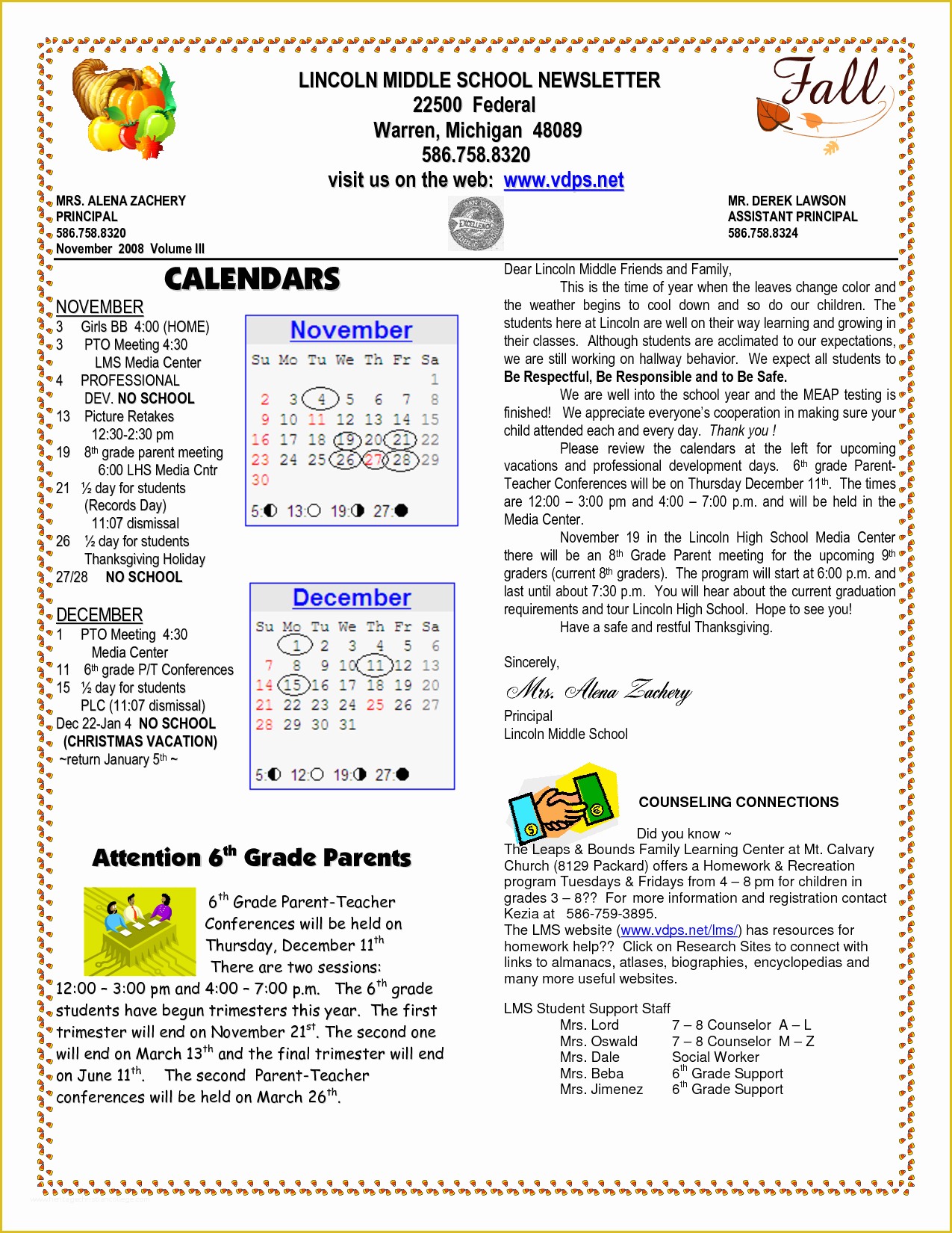 Free Newsletter Templates for School Counselors Of School Newsletter Templates