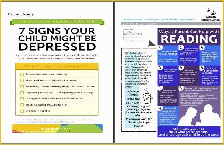 Free Newsletter Templates for School Counselors Of the Middle School Counselor Promoting Your School