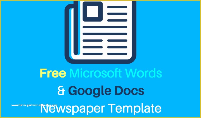 Free Newsletter Templates Google Docs Of 25 Free Google Docs Newspaper and Newsletter Template for