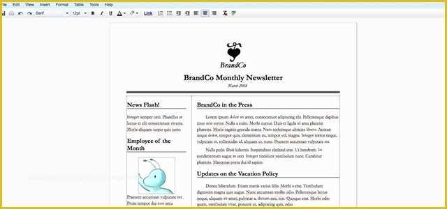 Free Newsletter Templates Google Docs Of How to Create A Newsletter with Google Docs