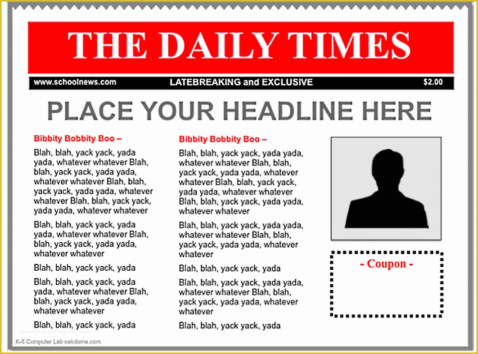 Free Newspaper Template Google Docs Of 3 Good Ipad Newspaper Templates for Teachers