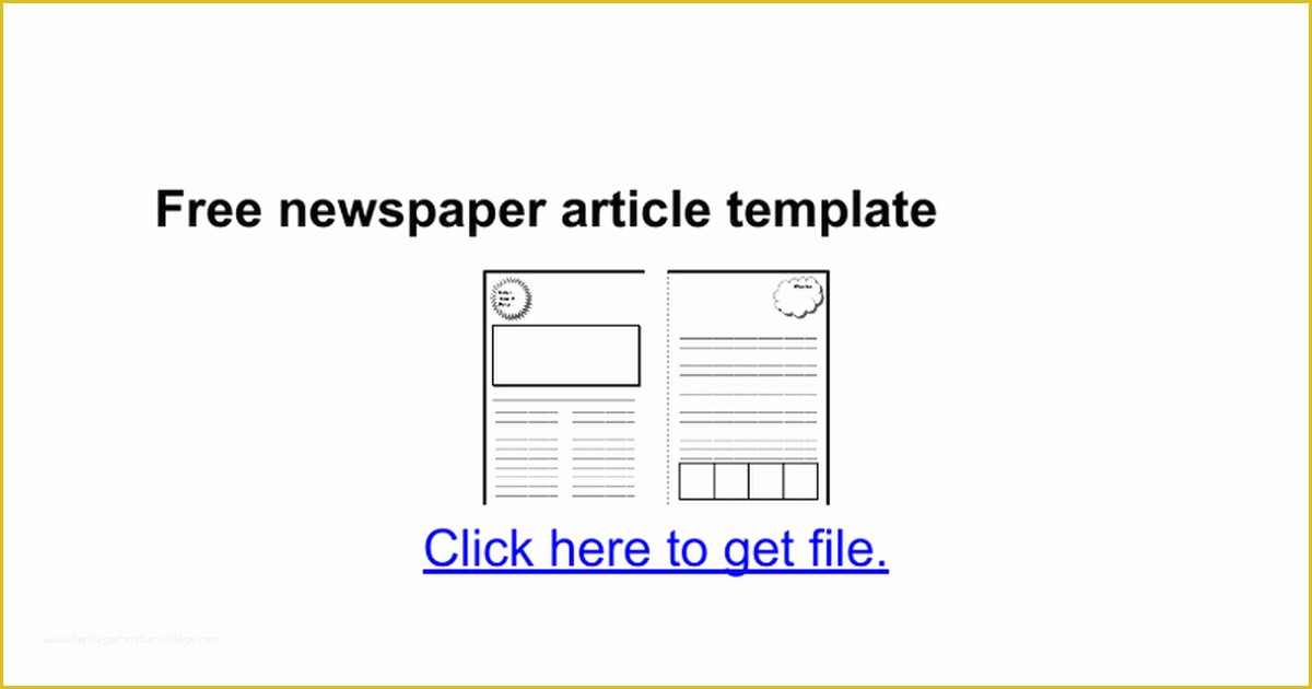 Free Newspaper Template Google Docs Of Free Newspaper Article Template Google Docs