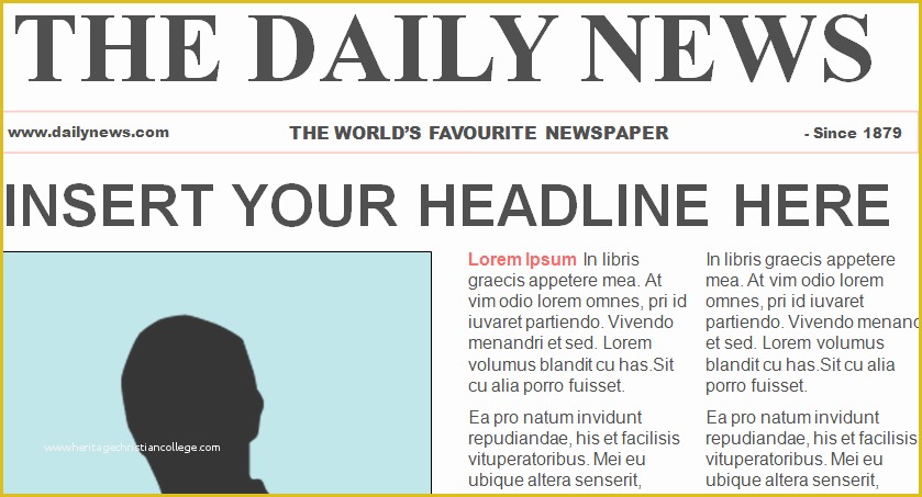 Free Newspaper Template Google Docs Of Google Docs Newspaper Template