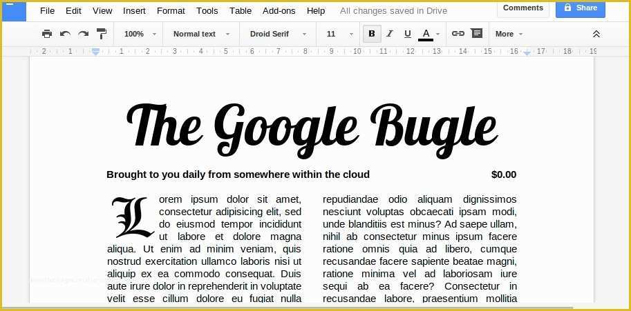 Free Newspaper Template Google Docs Of How to Make A Newspaper In Google Docs