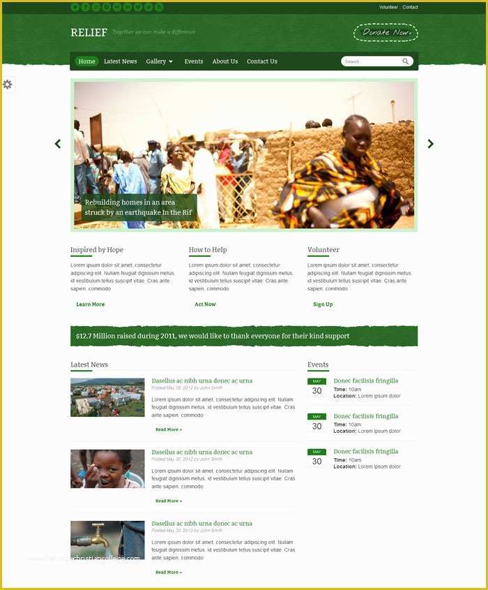 Free Non Profit Website Templates Of 15 Non Profit Website Design HTML Templates