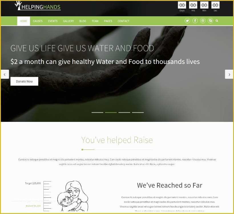 Free Non Profit Website Templates Of 17 Best Non Profit Website themes &amp; Templates