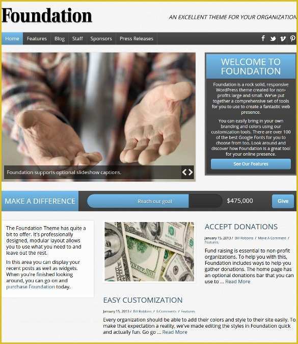 Free Non Profit Website Templates Of 19 Non Profit Website themes & Templates