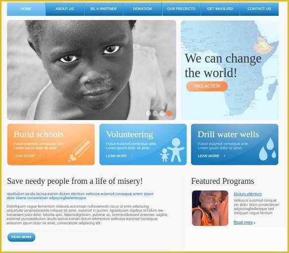 Free Non Profit Website Templates Of 34 Non Profit Website themes &amp; Templates