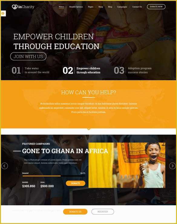 Free Non Profit Website Templates Of 34 Non Profit Website themes & Templates