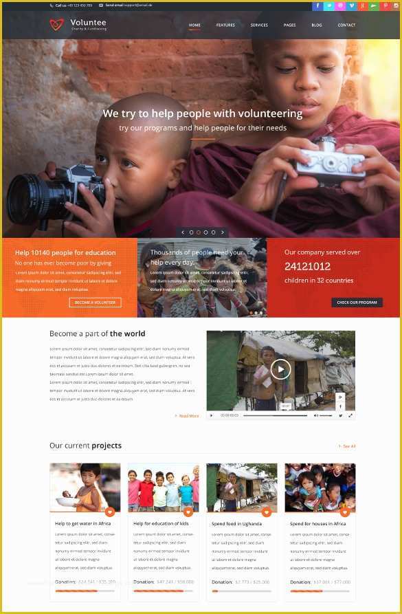 Free Non Profit Website Templates Of 34 Non Profit Website themes & Templates