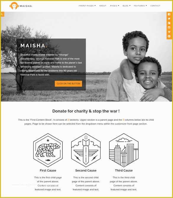 Free Non Profit Website Templates Of 34 Non Profit Website themes & Templates