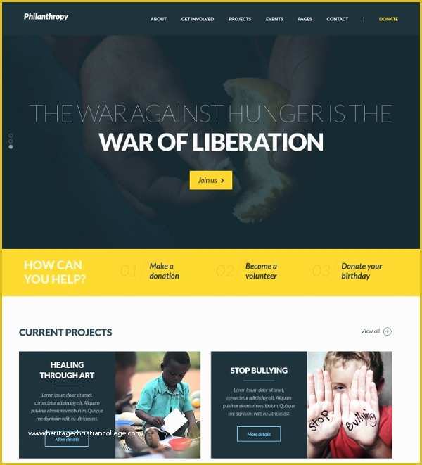 Free Non Profit Website Templates Of 37 Non Profit Website themes & Templates