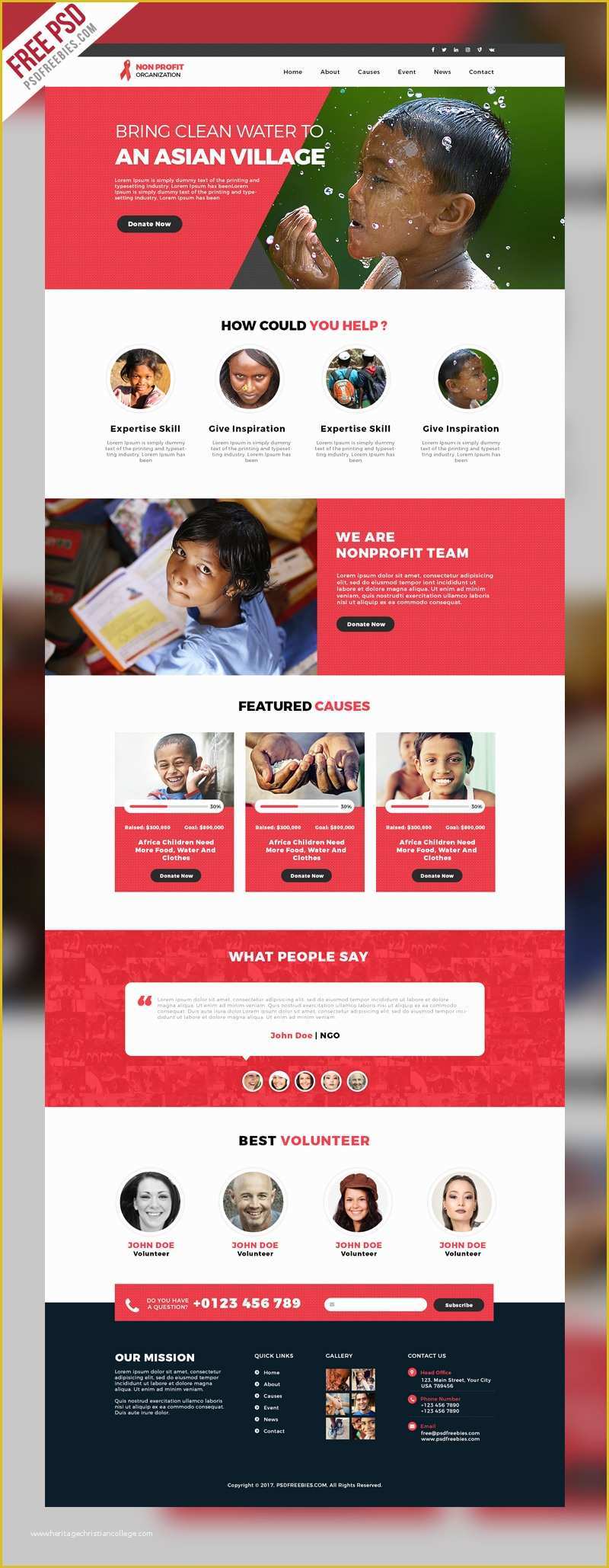 Free Non Profit Website Templates Of Non Profit organization Website Template Free Psd