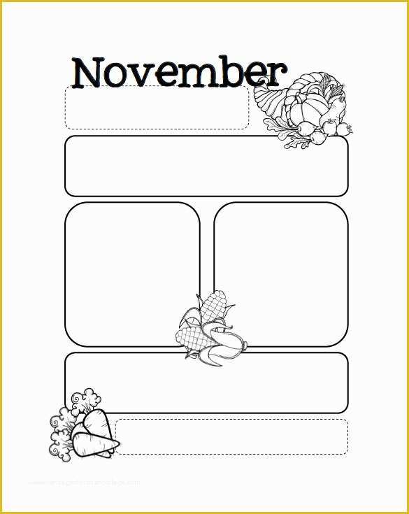 Free November Newsletter Templates Of 13 Printable Preschool Newsletter Templates Pdf Doc
