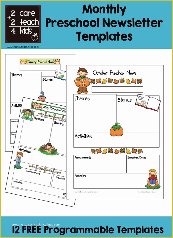 Free November Newsletter Templates Of Preschool Newsletters Free Printable Templates