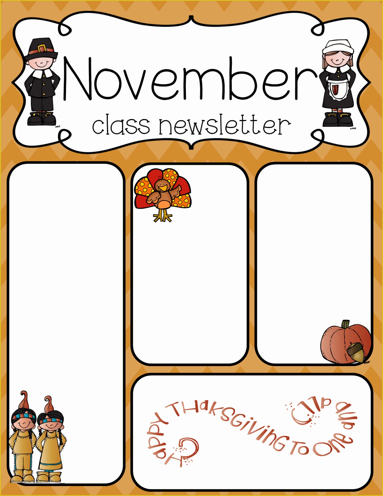 Free November Newsletter Templates Of Simply Delightful In 2nd Grade