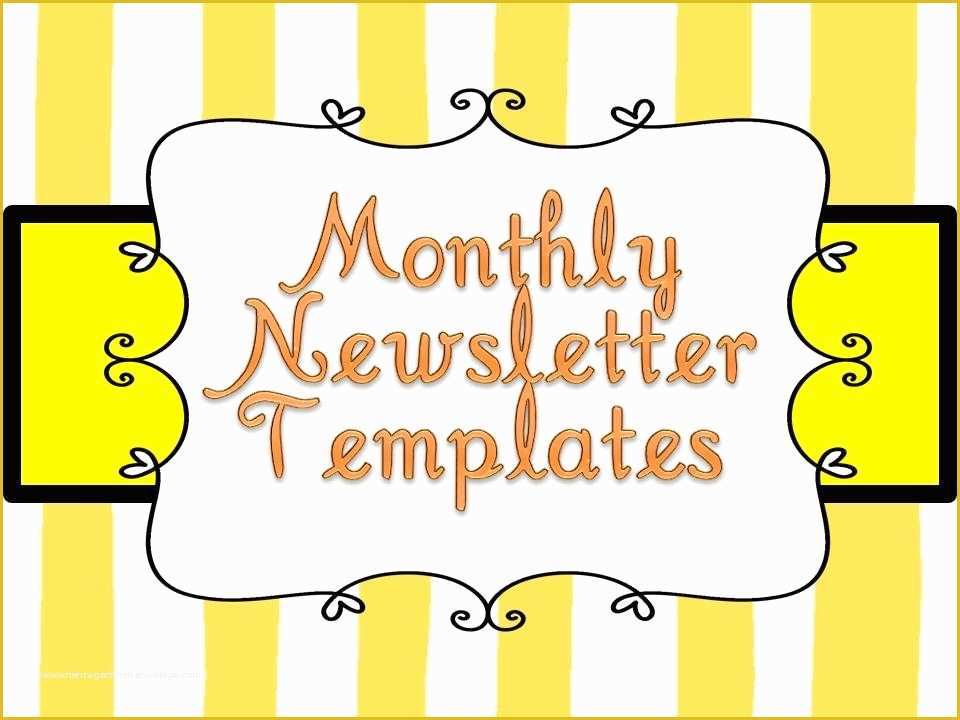 Free November Newsletter Templates Of Weekly Newsletter Templates for Teachers