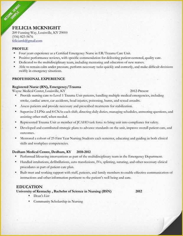 Free Nursing Resume Templates Of 10 Best Nursing Resume Templates