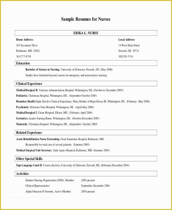 57 Free Nursing Resume Templates