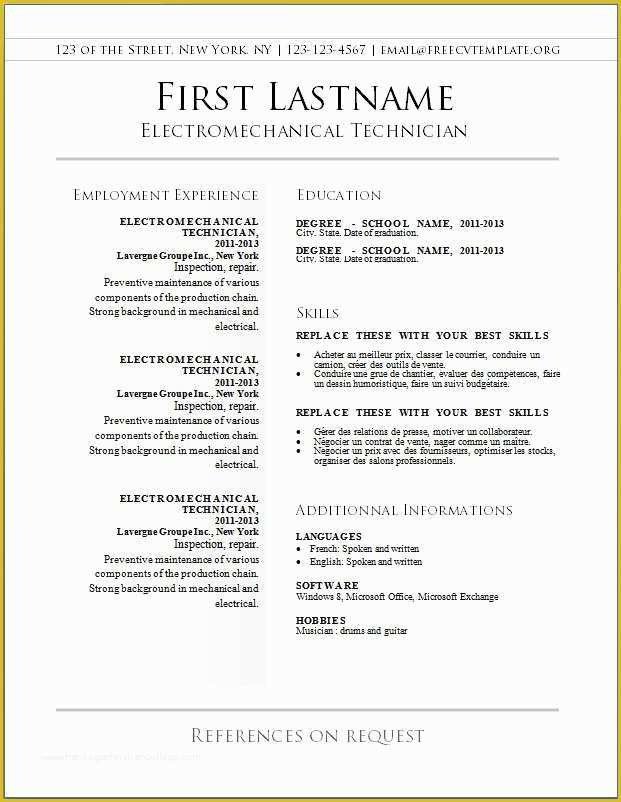 Free Nursing Resume Templates Of Free Sample Resume Templates