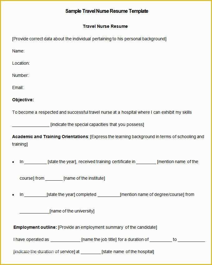 Free Nursing Resume Templates Of Nursing Resume Template 9 Free Samples Examples