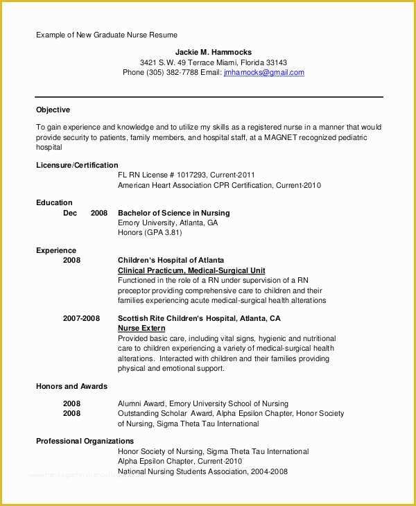 Free Nursing Resume Templates Of Printable Resume Template 35 Free Word Pdf Documents