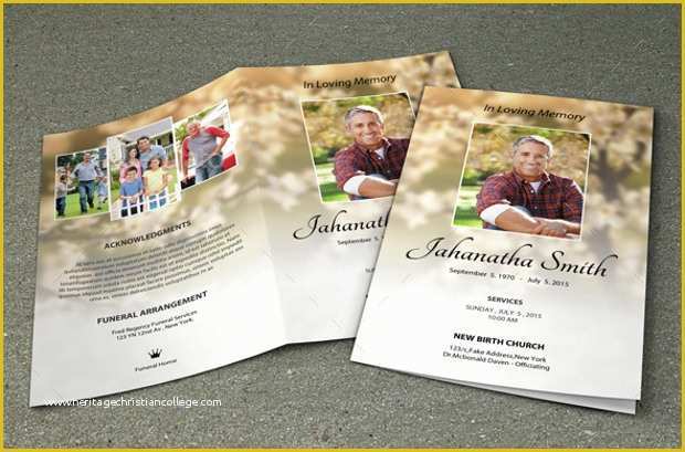 Free Obituary Program Template Download Of 15 Psd Obituary Template Psd Download