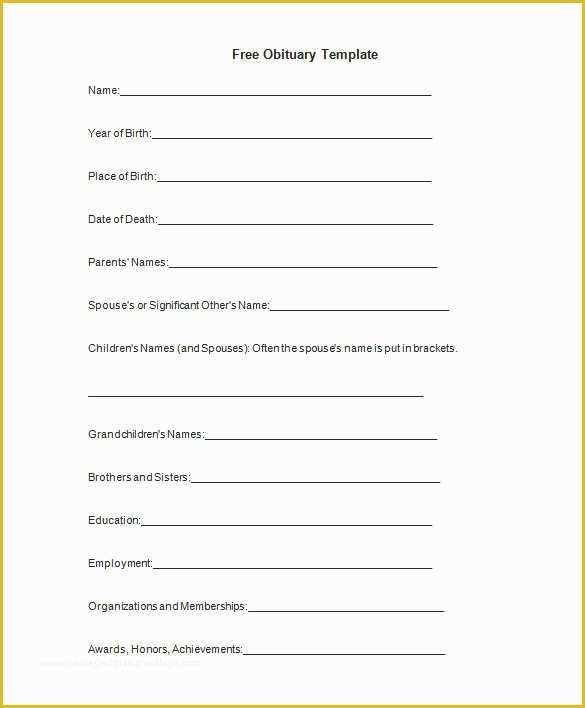 Free Obituary Program Template Download Of 51 Obituary Templates Doc Pdf Psd