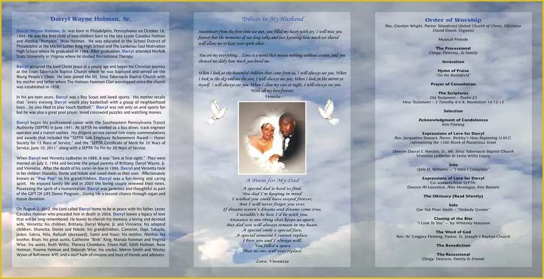 Free Obituary Program Template Download Of Download Free Tri Fold Obituary Program Template Free