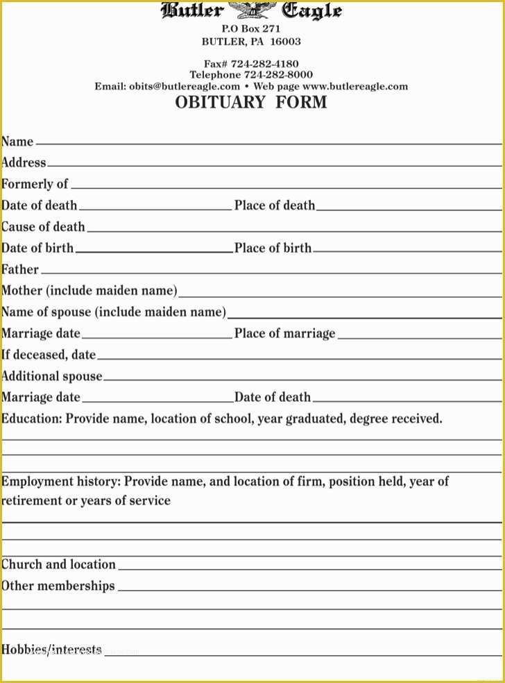 Free Obituary Program Template Download Of Download Funeral Obituary Template for Free Tidytemplates