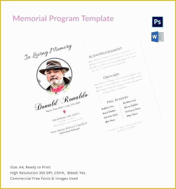 Free Obituary Program Template Download Of Funeral Program Obituary – Stingerworld