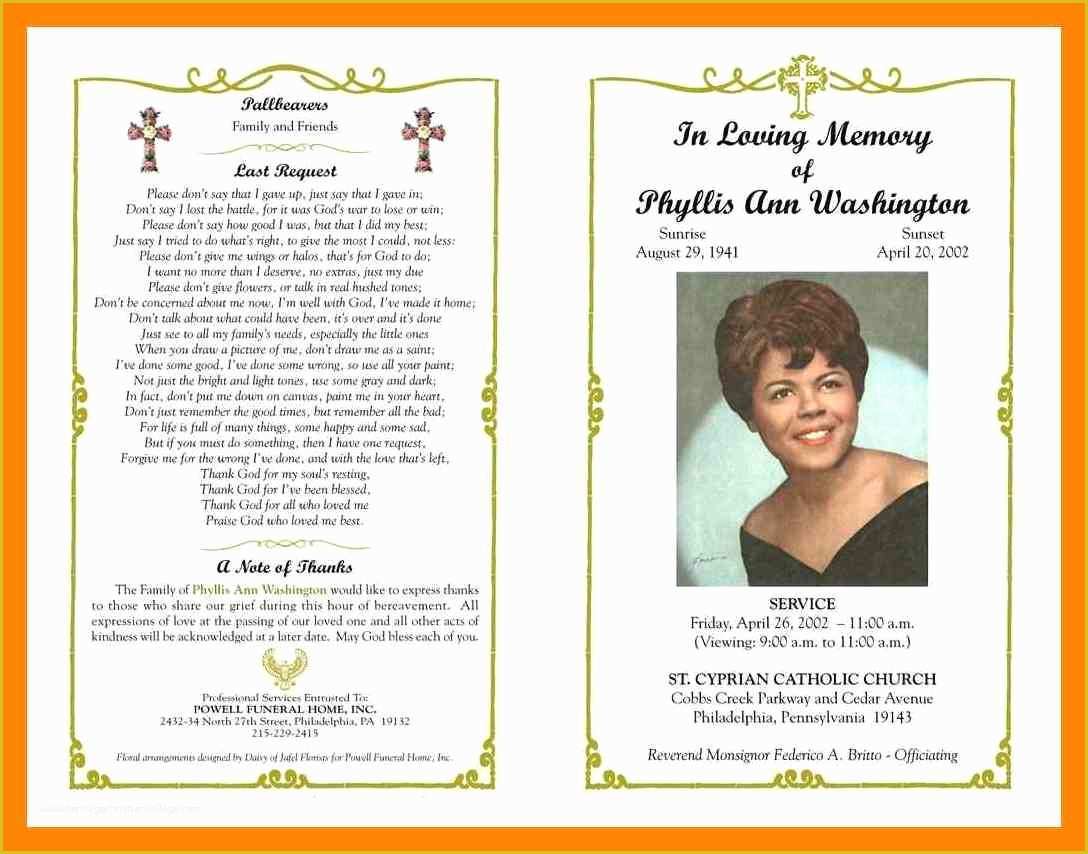 Free Obituary Template Download Of 11 Free Obituary Program Template