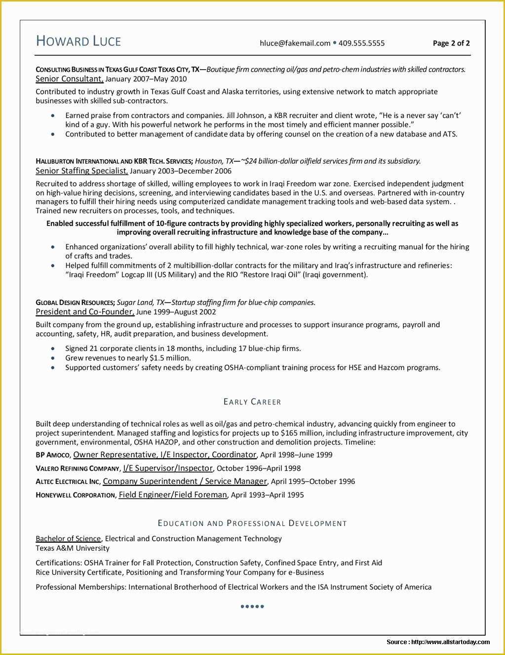 Free Oil and Gas Resume Templates Of 20 Oil and Gas Resume Template – Diocesisdemonteria