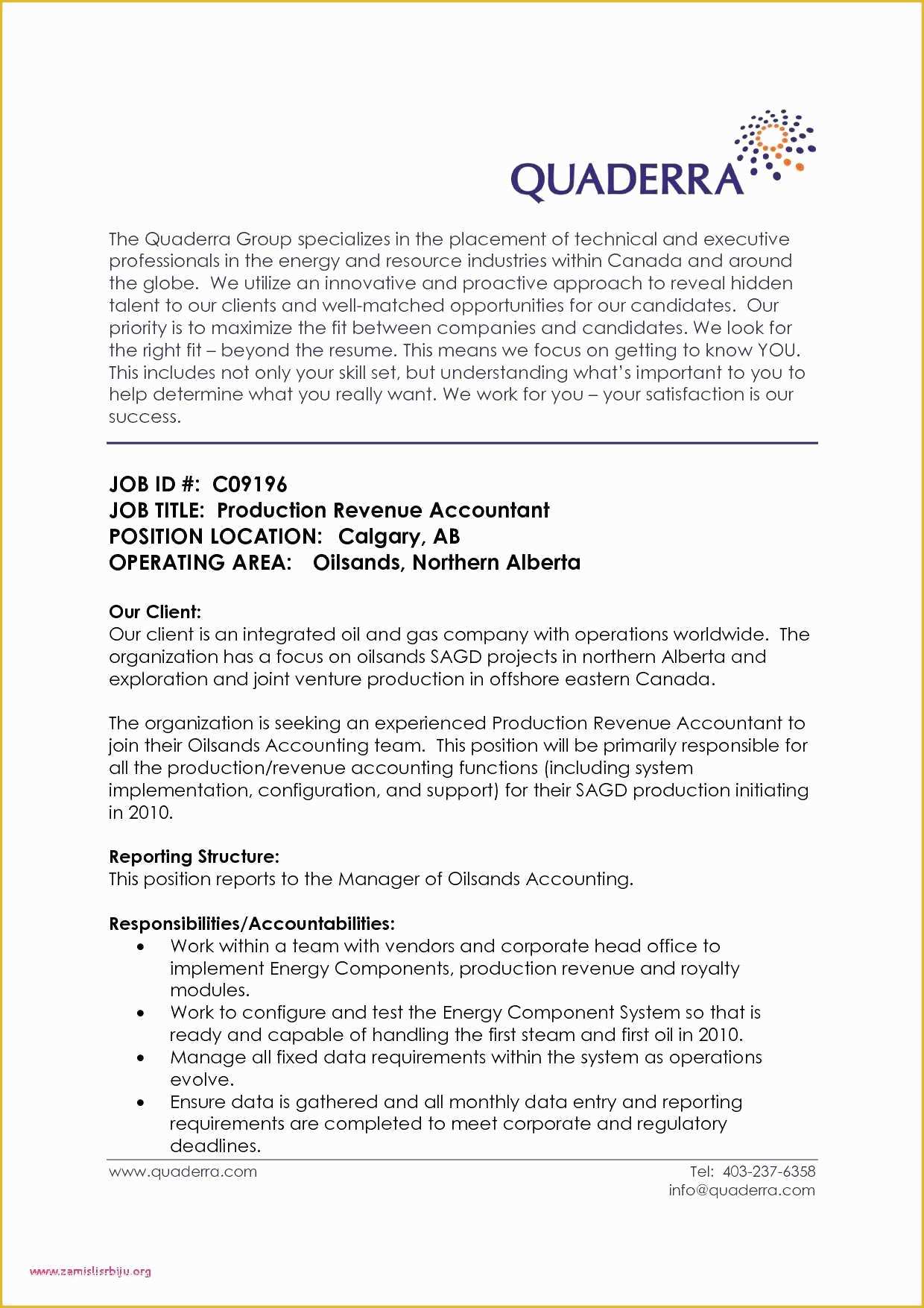 Free Oil and Gas Resume Templates Of Entry Level Accounting Cover Letter Entry Level Accounting