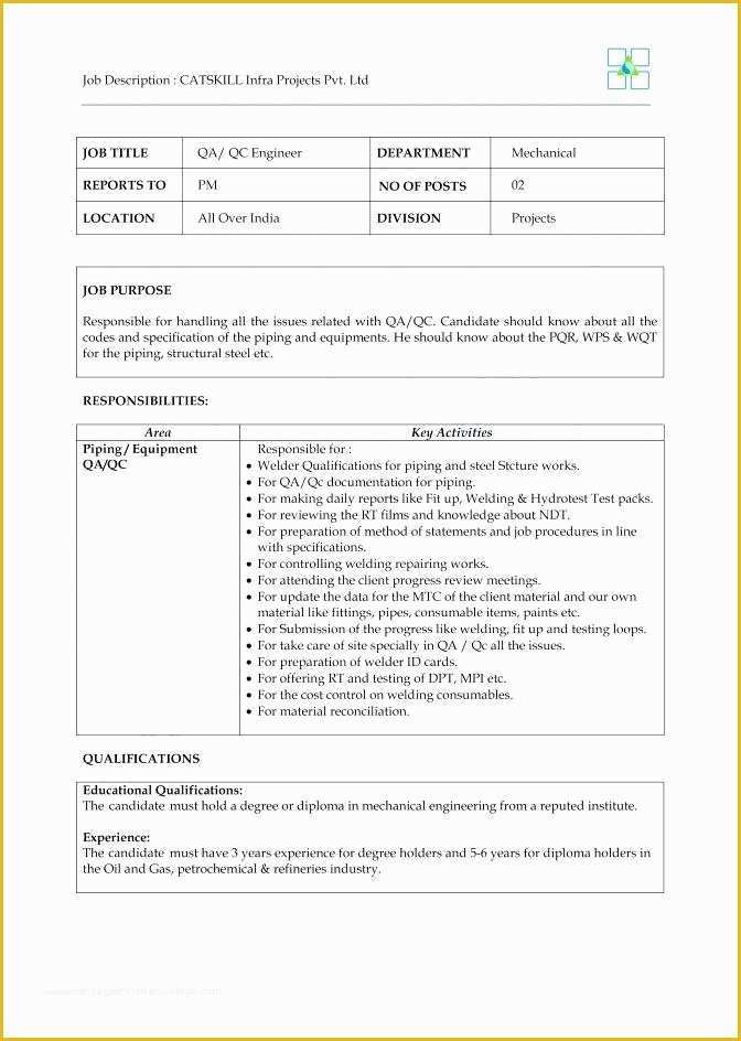 Free Oil and Gas Resume Templates Of Welding Resume Template Welder Resumes Best About