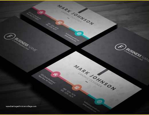 Free Online Business Card Template Of Colorful Metro Style Business Card Template Free