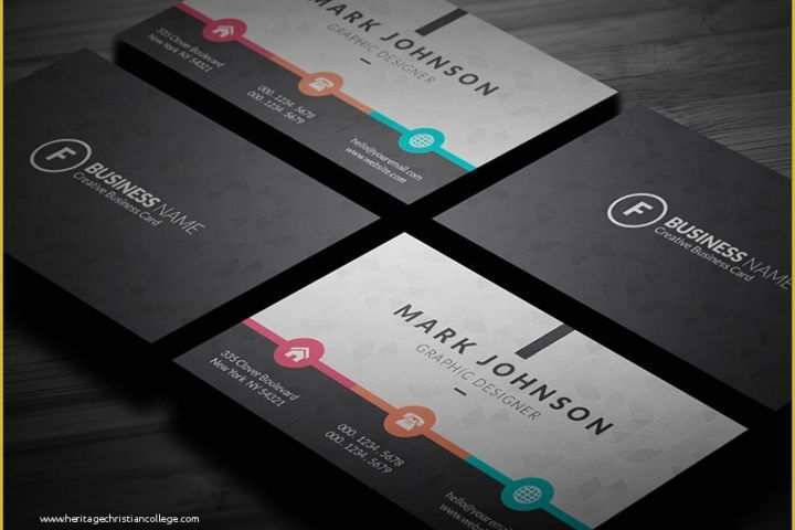 Free Online Business Card Template Of Colorful Metro Style Business Card Template Free