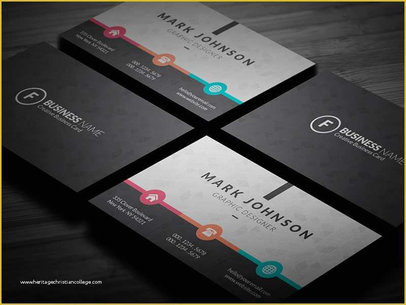 Free Online Business Card Template Of Colorful Metro Style Business Card Template Free