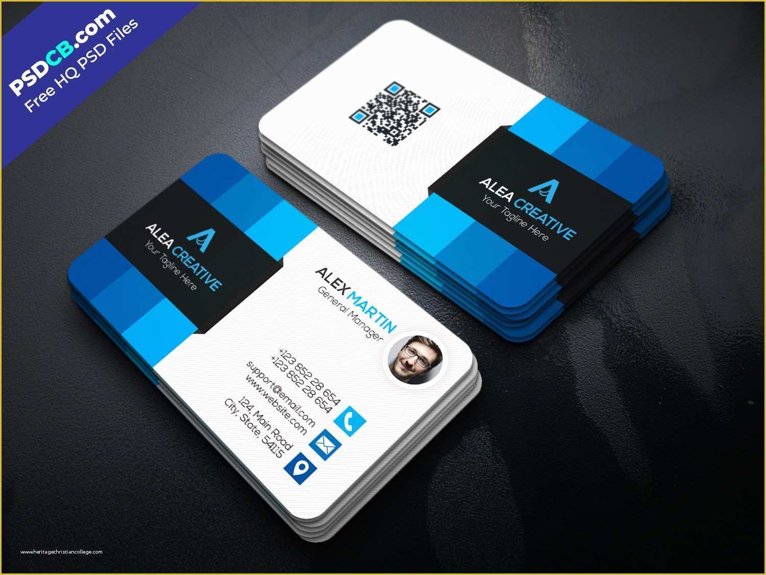 Free Online Business Card Template Of Download Free Modern Business Card Template Psd Set