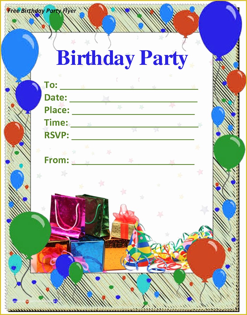 Free Online Invitation Templates Of 9 Birthday Party Invitation Templates Free Word Designs